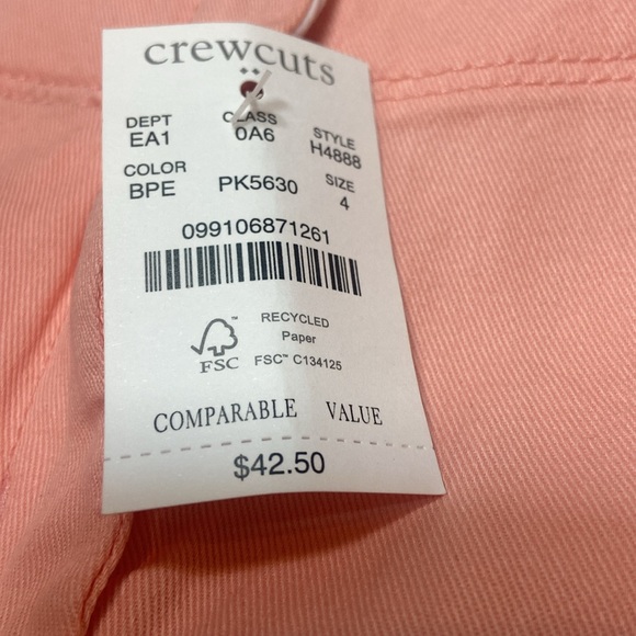 CREWCUTS By J. Crew NWT Girls Size 4 Shorts NWT - Picture 2 of 9
